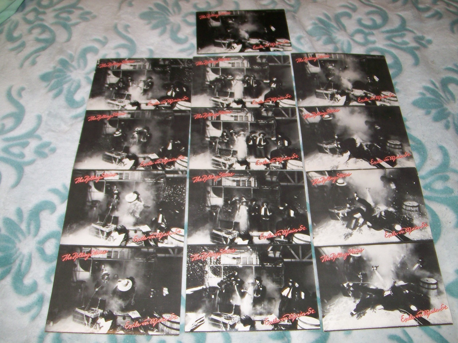 the rolling stones postcards  + wembley stadium ticket 1990