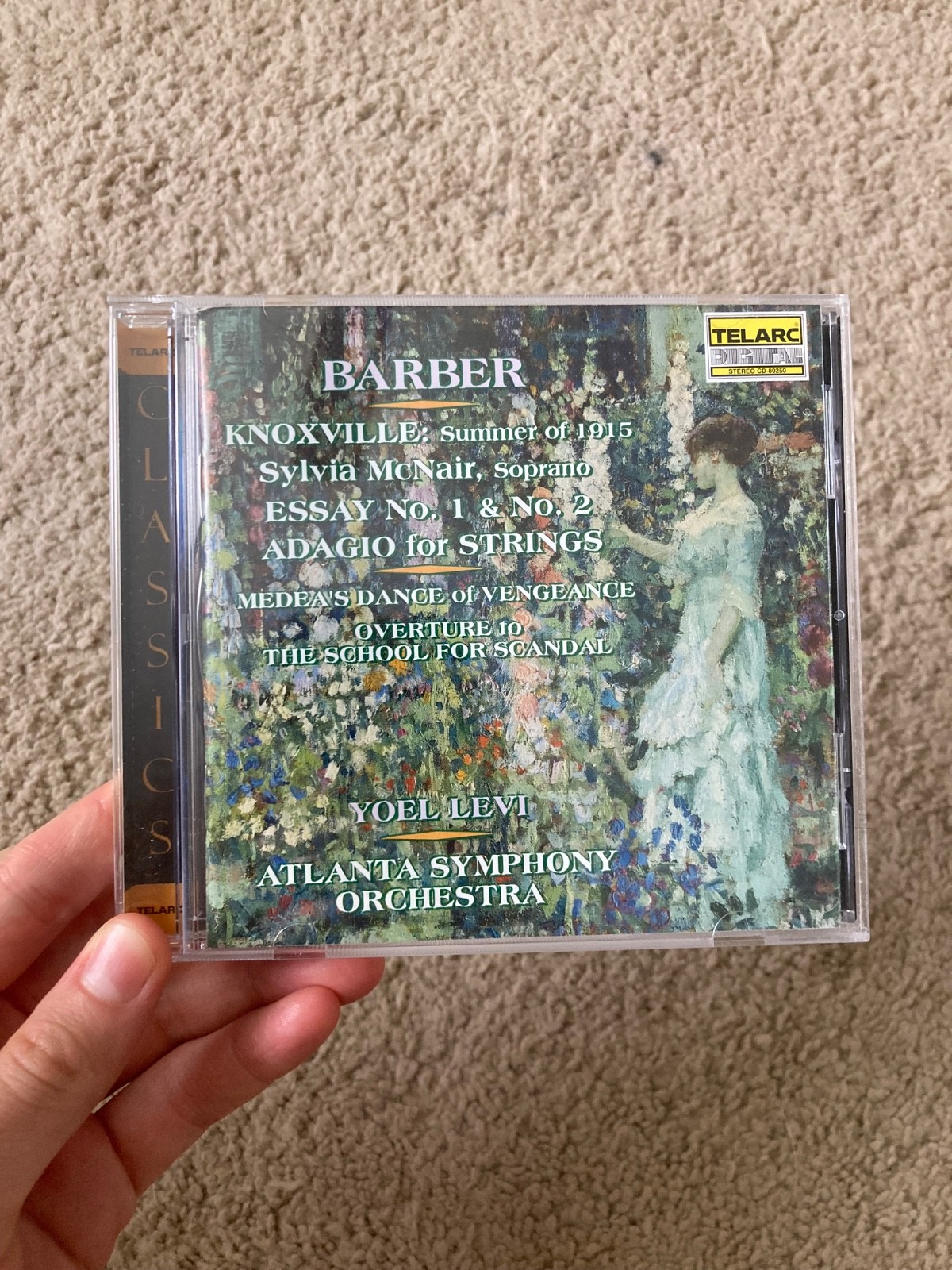 MUSIC OF SAMUEL BARBER - ATLANTA SYMPHONY ORCHESTRA, LEVI, MCNAIR - TELARC CD
