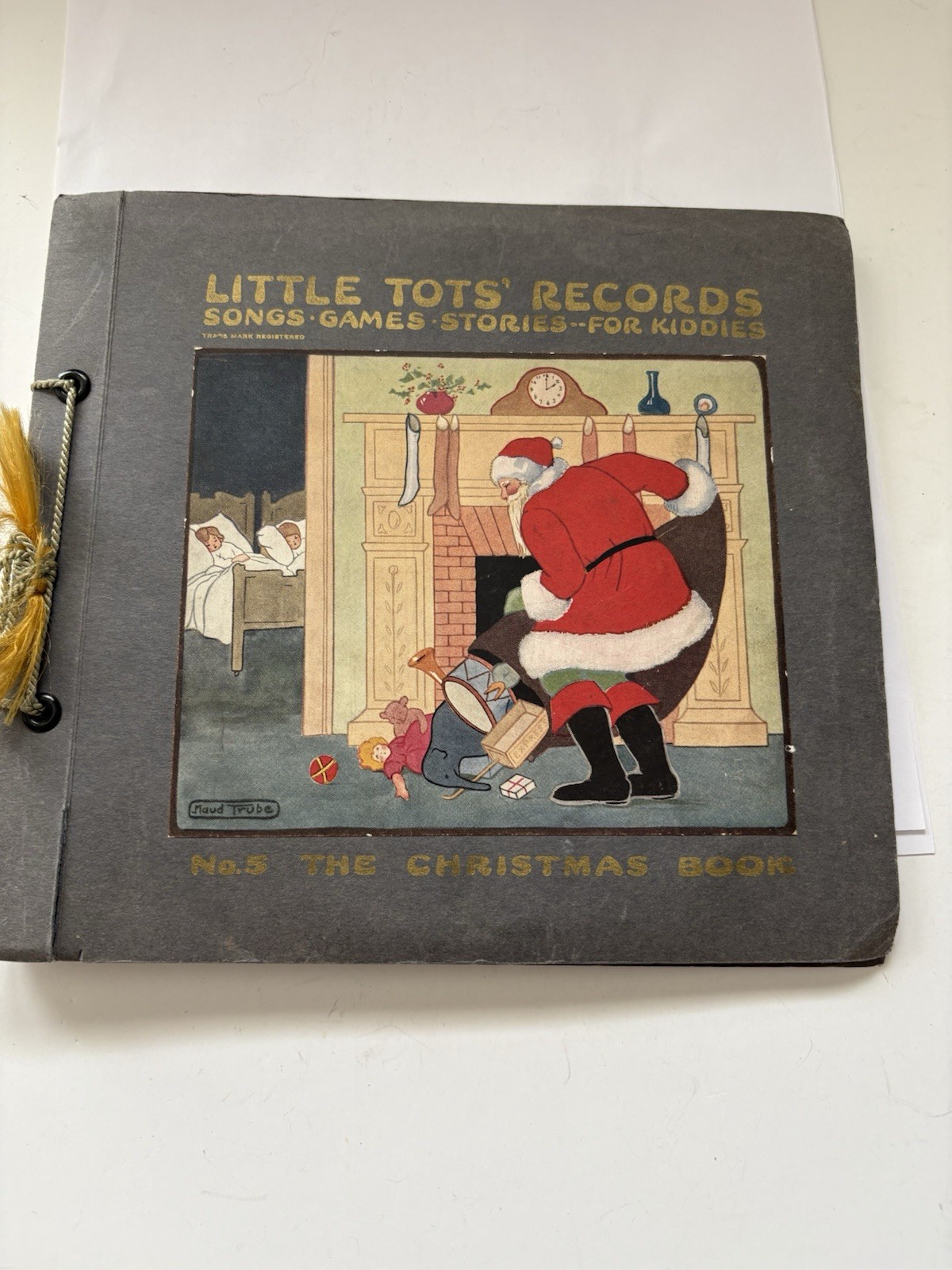 Vintage 1923 Little Tots Records The Christmas Book 