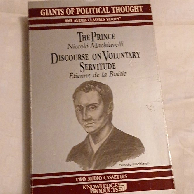 Knowledge Products Audio Classics The Prince/Voluntary Servitude Cassette 1986