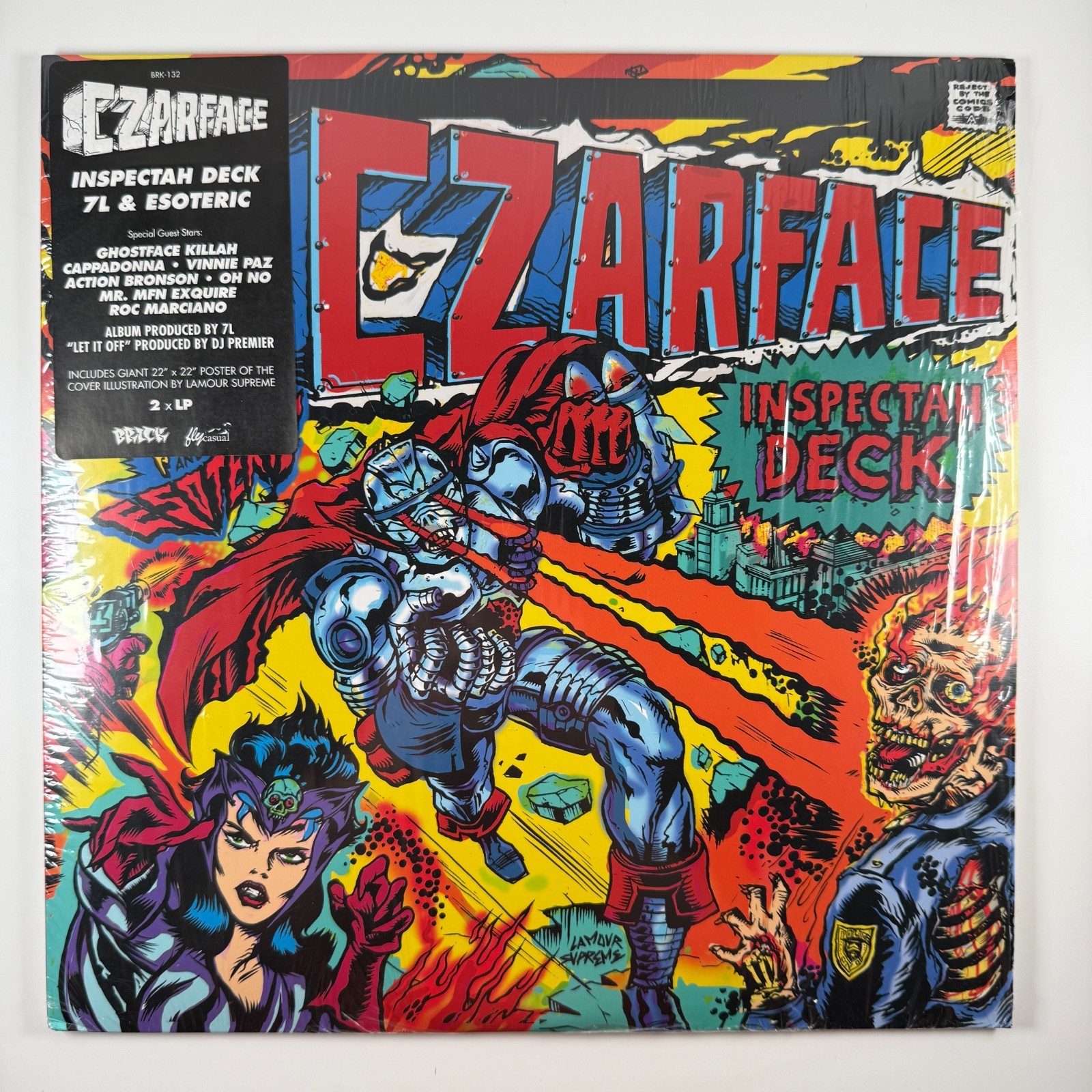 Czarface S/T First Press w/ Poster Vinyl LP 7L Esoteric Inspectah Deck Wu-Tang