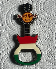 Hard Rock Cafe Budapest Flag Guitar Bottle Opener magnet picture