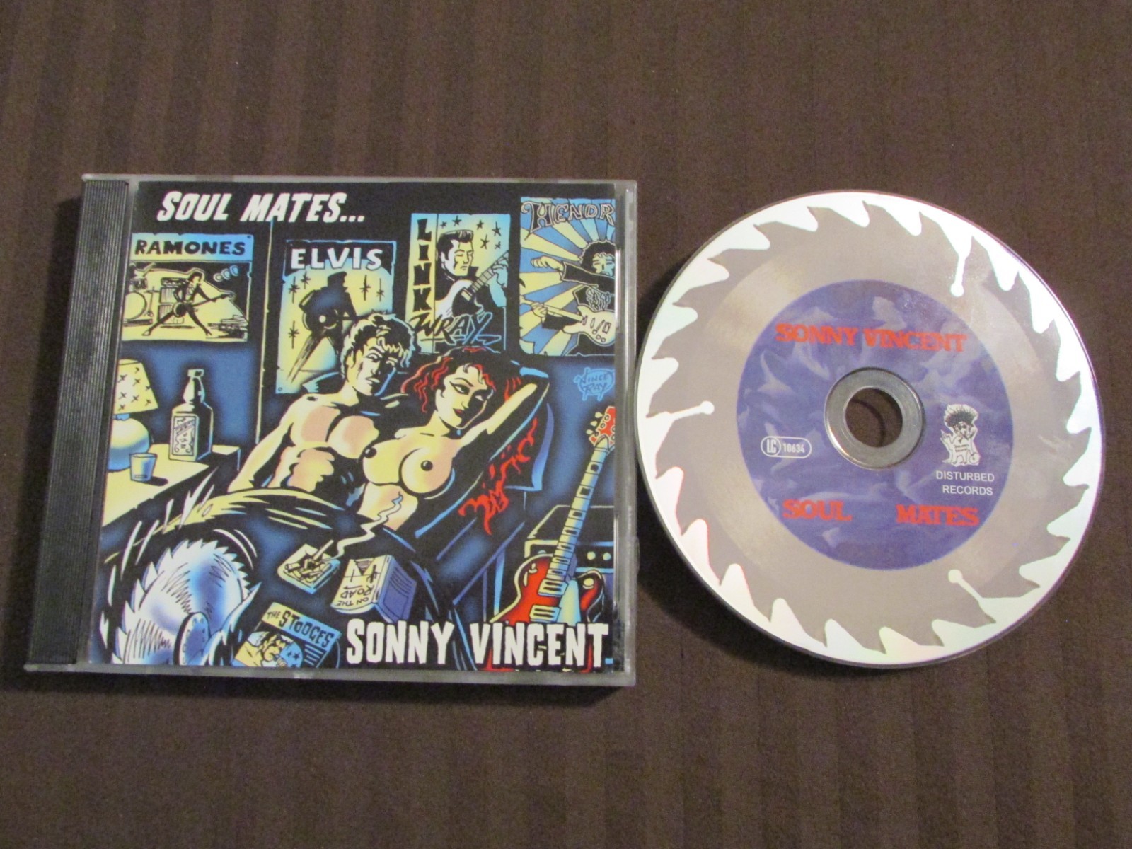 Sonny Vincent Soul Mates 2004 Used CD Punk Rock Disturbed Records TBA 05 NM OOP