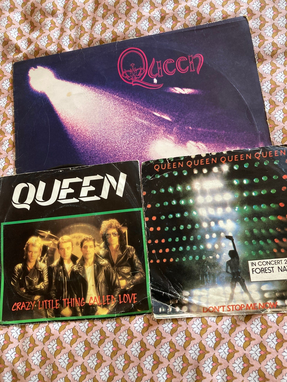 Queen vinyl joblot-queen 1973 EMI (EMC 3006 BLAIR RULES). Two rare euro singles 