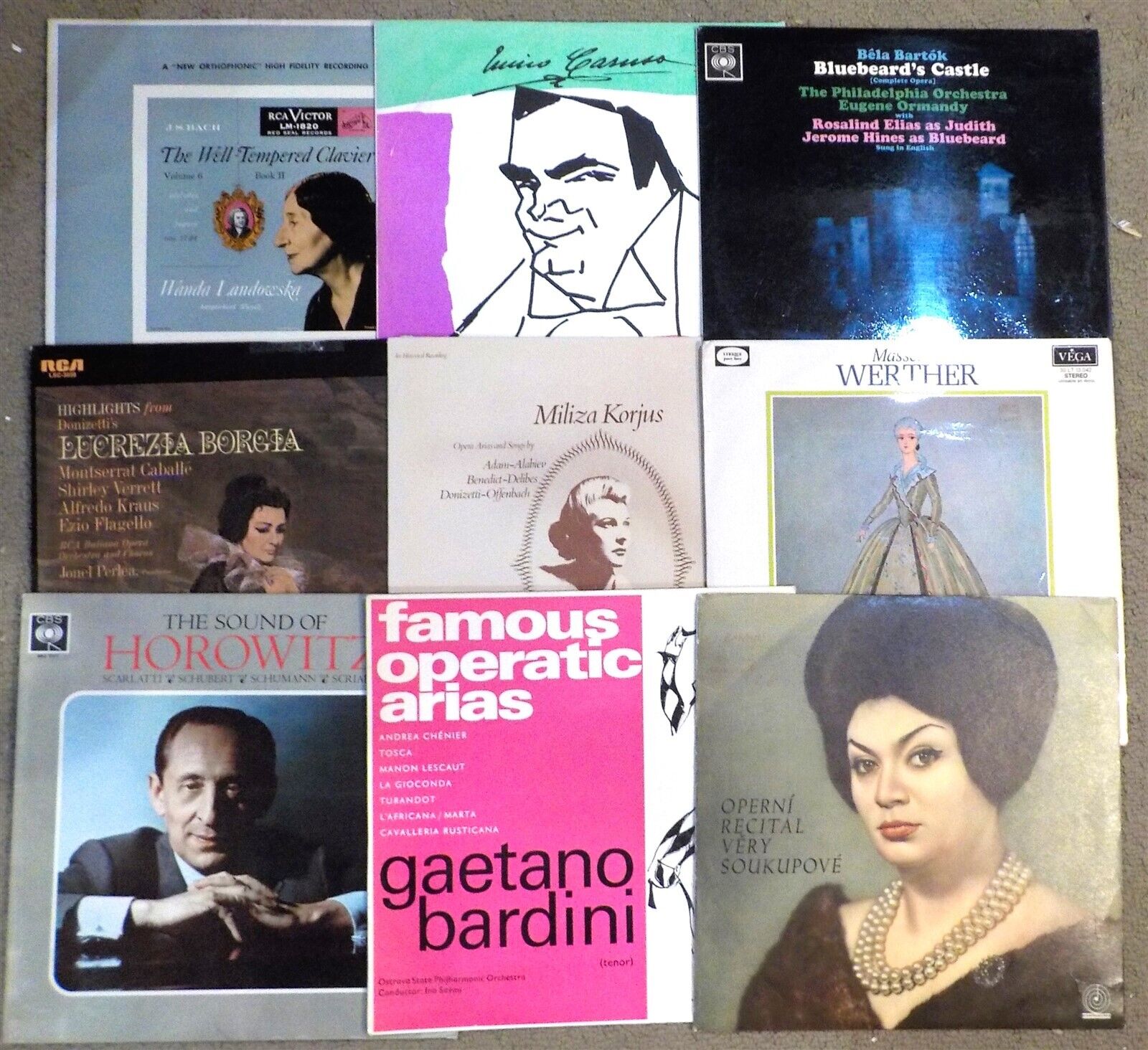 Lot of 10 EX NM Classical LP's  - Mozart Bach Beethoven Tchaikovsky