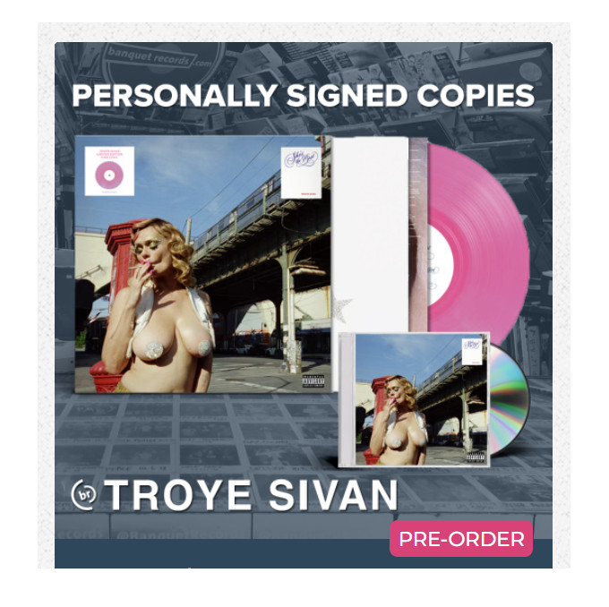 Troye Sivan She's The Best SIGNED Pink Vinyl  w/Personalised Message | PRESALE