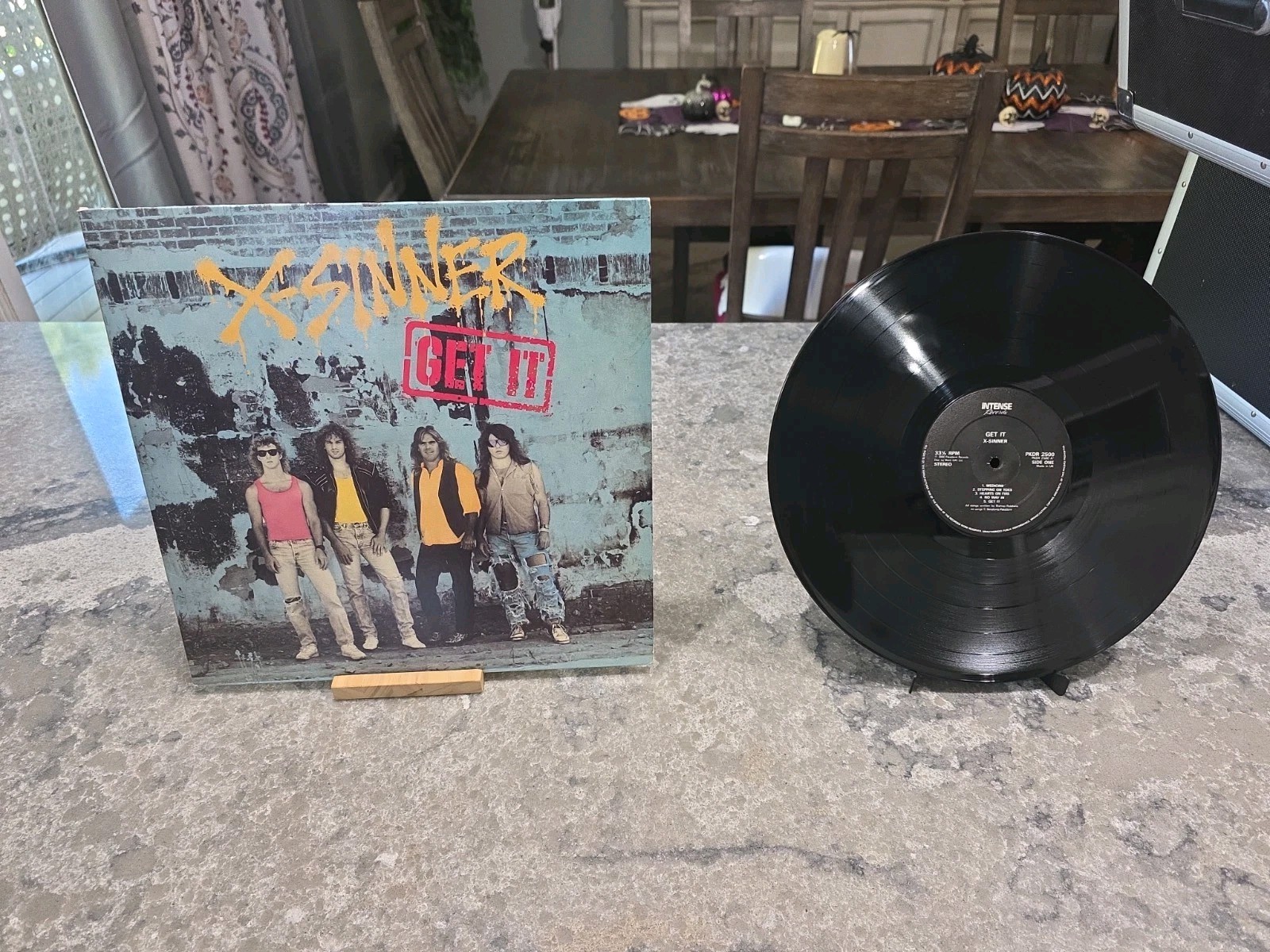 X-Sinner Get It 1990 Intense/Pakaderm LP Rare OG 1st Press AC/DC Christian Rock 
