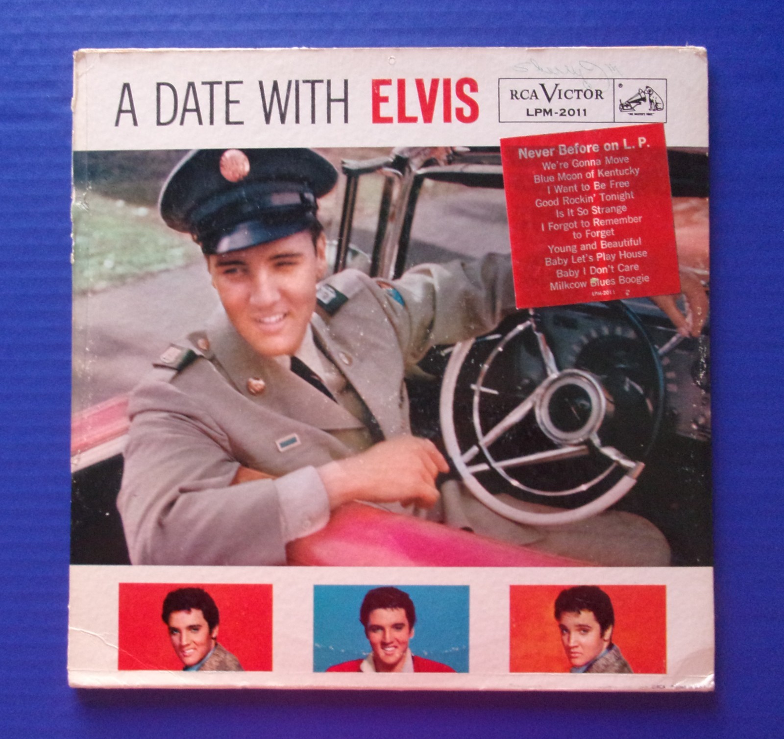 ELVIS PRESLEY - A Date With Elvis (LPM-2011) First Press w/1960 Calendar Cover