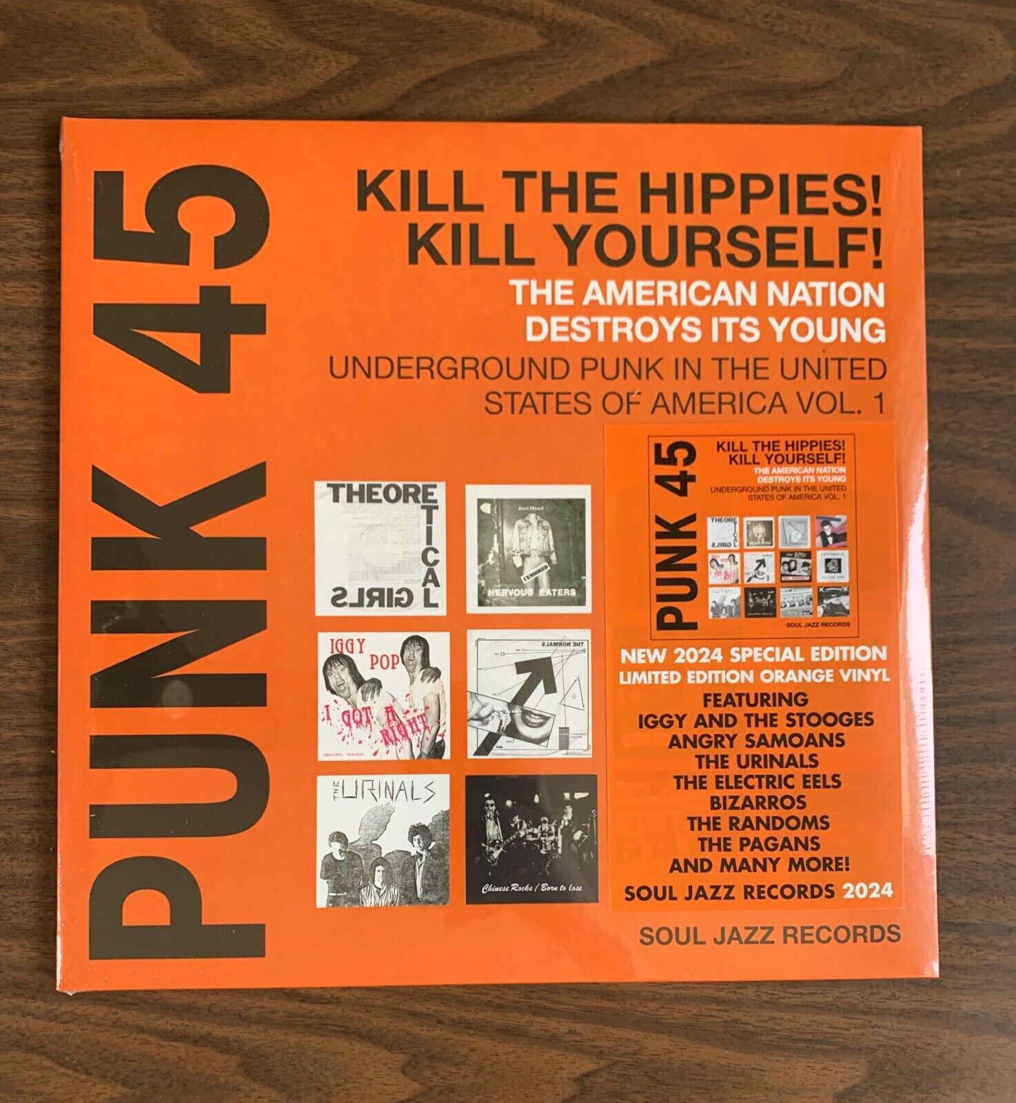PUNK 45 KILL THE HIPPIES KILL YOURSELF 2 LP ORANGE VINYL COMP NEW SEALED RSD