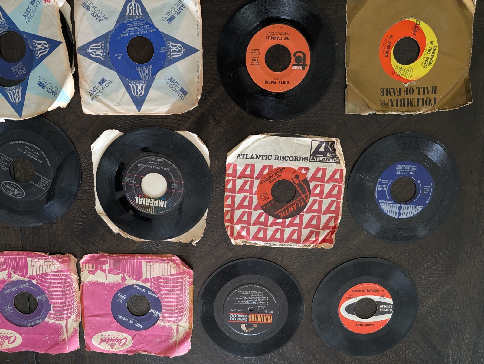 vintage 7-inch 45 RPM vinyl Lot
