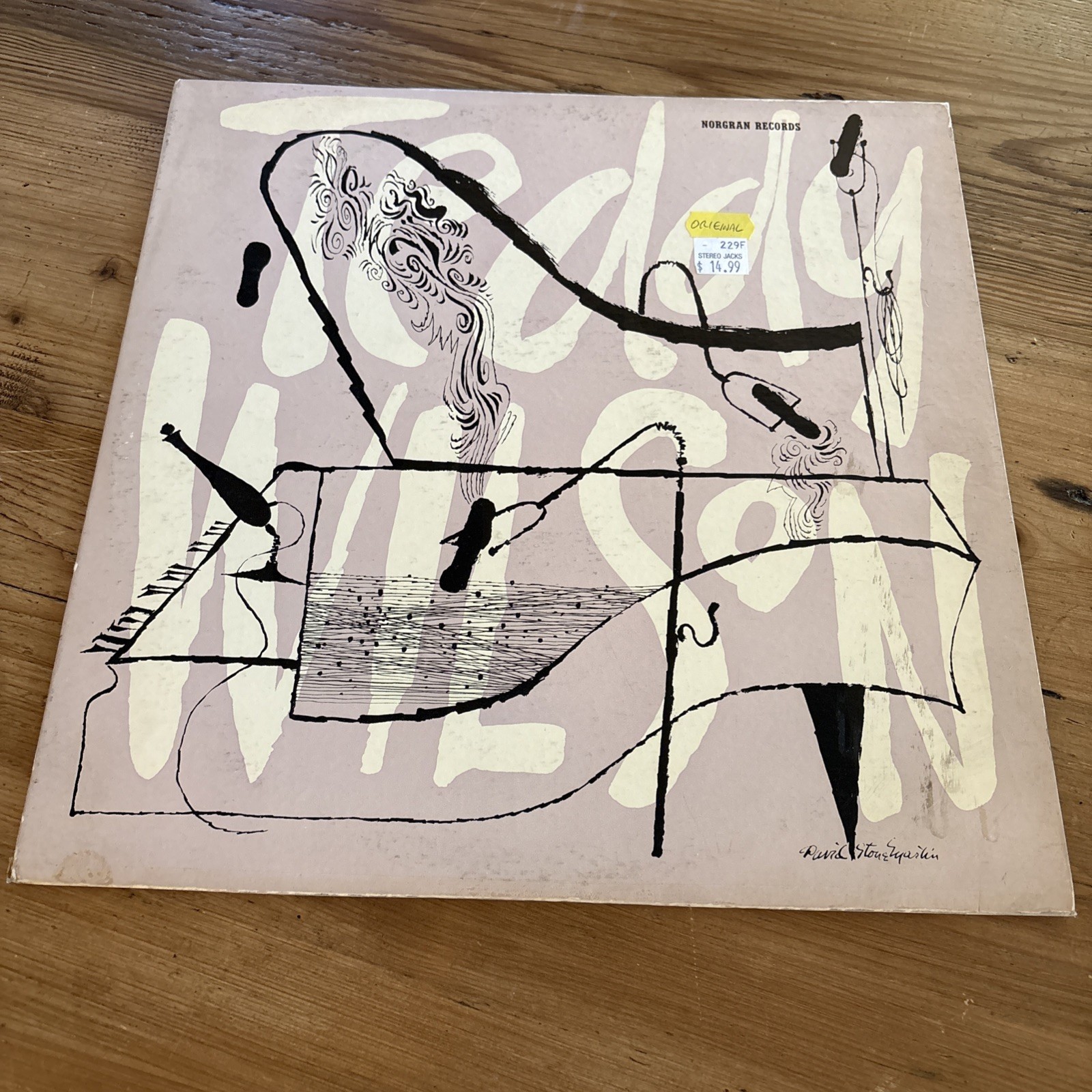 NORGRAN LP RECORD MONO/TEDDY WILSON/THE CREATIVE/ EX DG JAZZ 1955