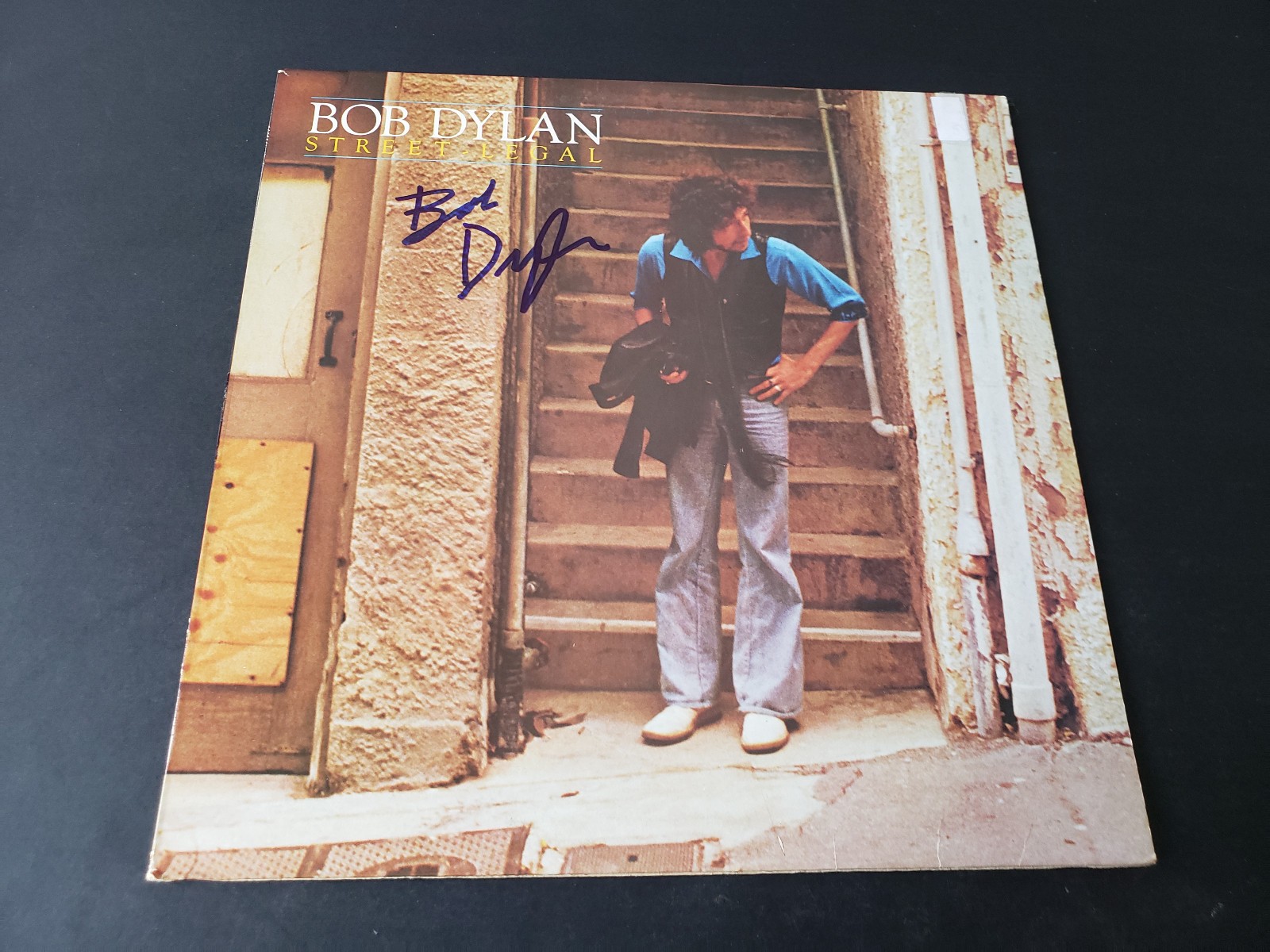 autographed 1970s VG++ Bob Dylan – Street-Legal 35453 LP33