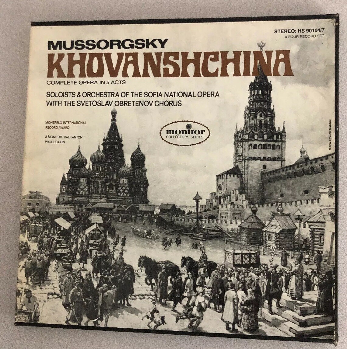 Mussorgsky Khovanshchina Complete Opera HS 90104/7 Record 4 Lp Box Set NM