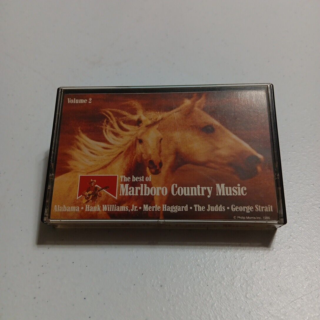 The Best of Marlboro Country Music Volume 2 Cassette Tape 1986 Various Artists