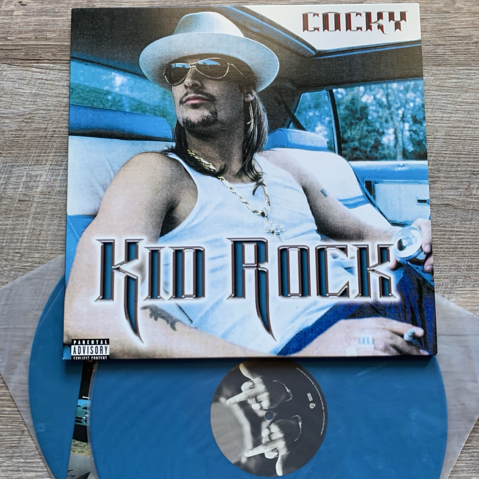 KID ROCK Cocky VG++ 2LP TURQUOISE VINYL Limited Edition EXCELLENT