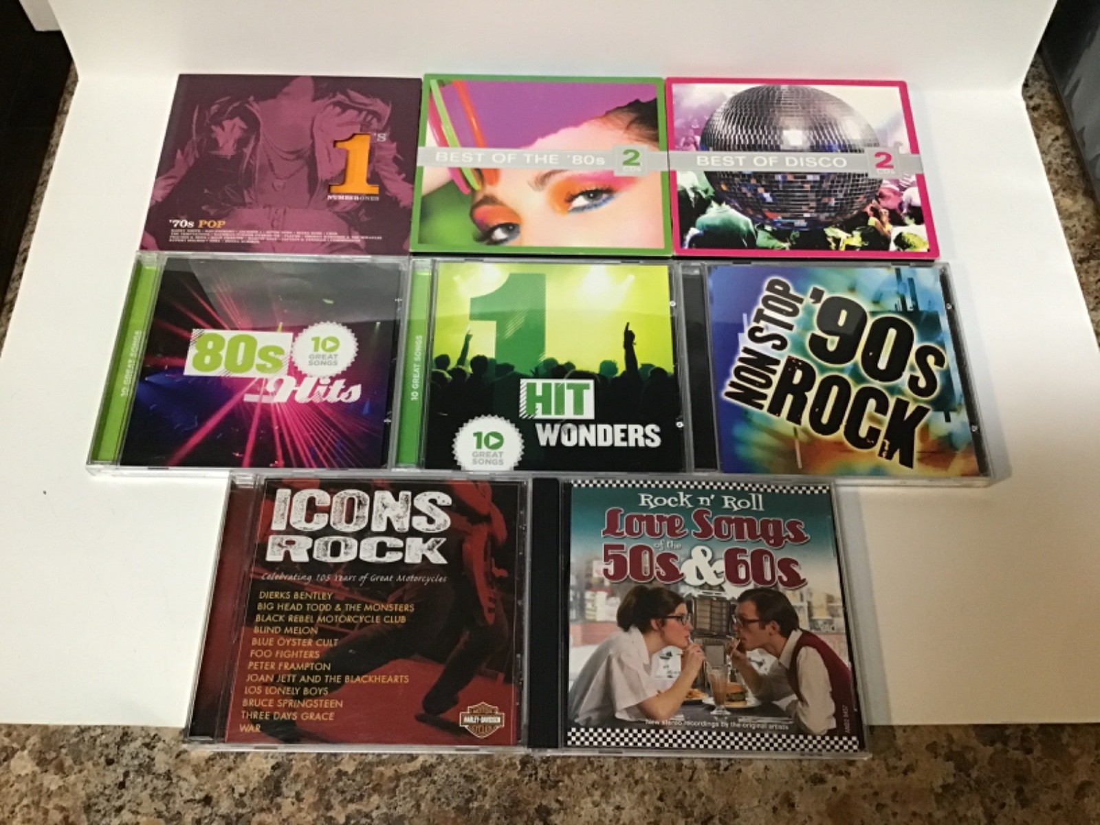 Best of & Pop/Rock Hits CD\'s 2001-11 Lot of 8 50\'s to 2000\'s