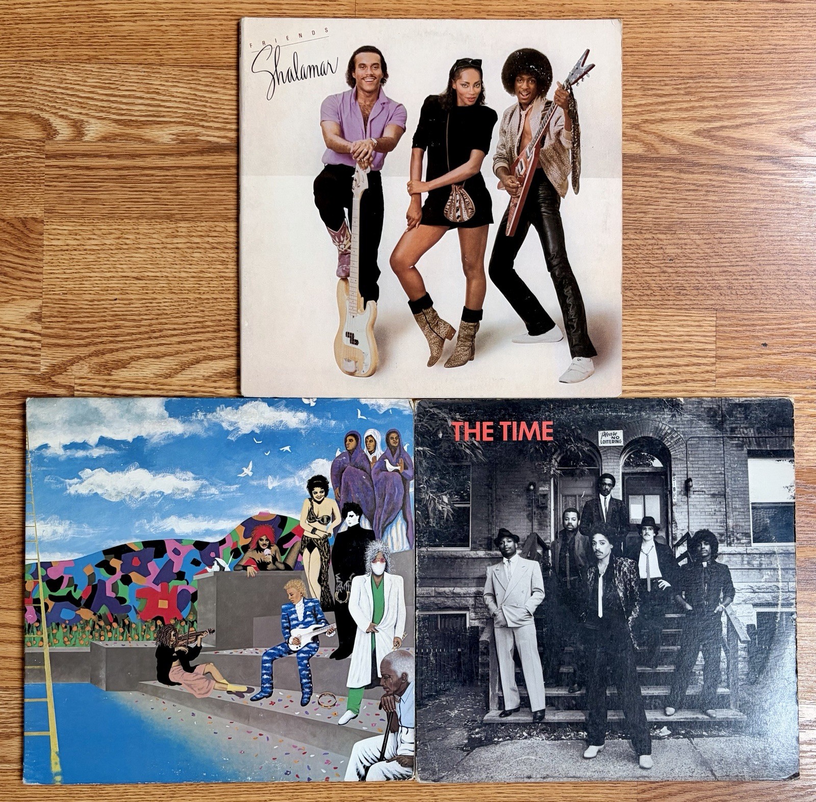 Prince The Time Shalamar Vintage Vinyl LP Album Lot of 3 Friends Paisley Park