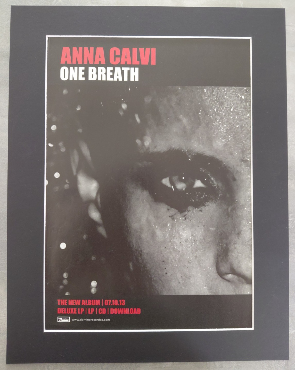Anna Calvi One Breath Promo Original Album Advert Mounted 14x11 Inches