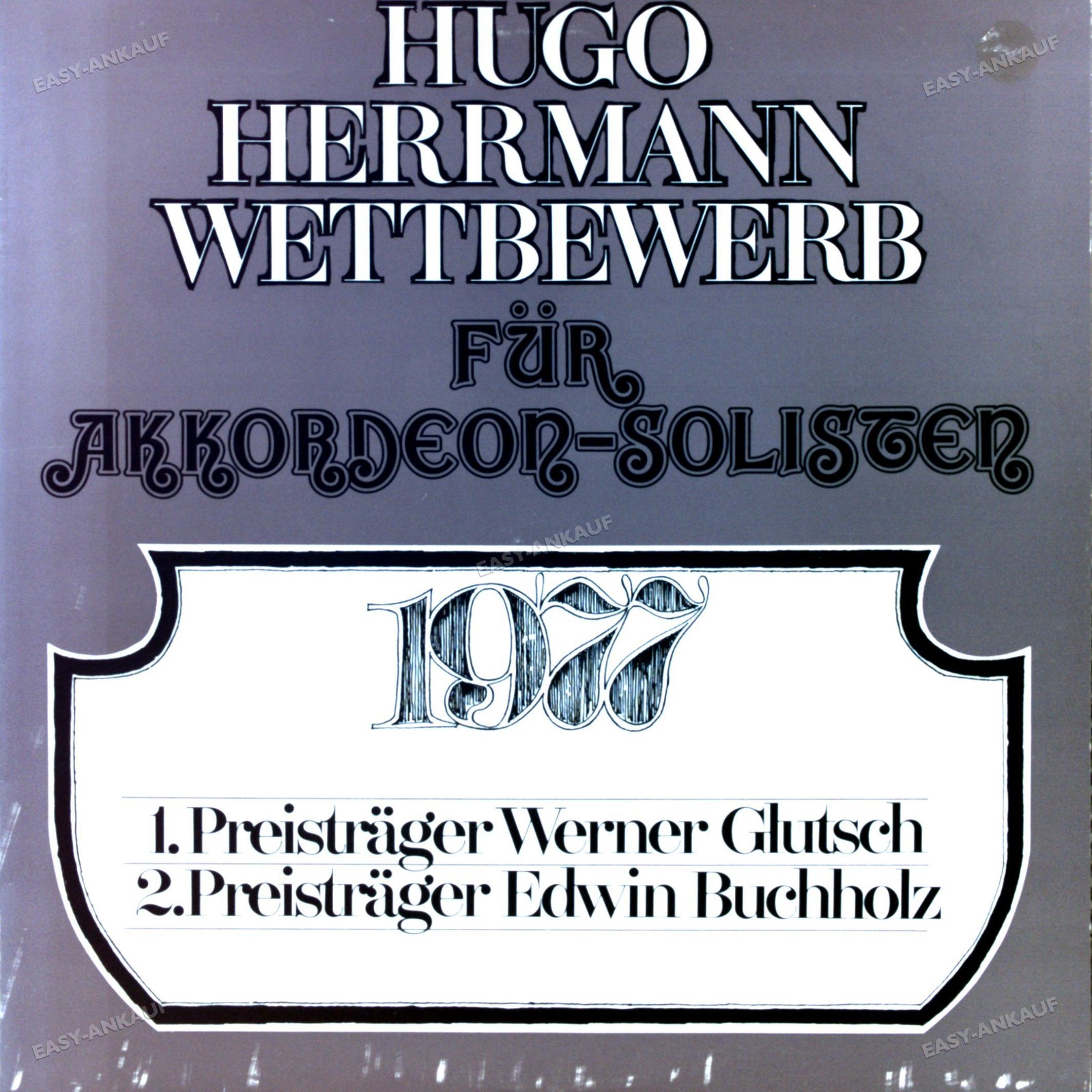 Hugo H. Wettbewerb W. Glutsch, E. Buchholz - Für Akkordeon-Solisten 1977 LP .*