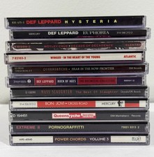 Lot of (11) Hair Band CDs- Queensryche, Def Leppard, Motley Crue, Slaughter + picture