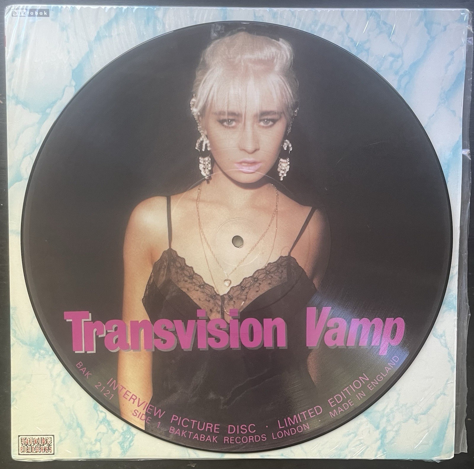 RARE VTG 1988 TRANSVISION VAMP Limited Edition Interview PICTURE DISC Made In UK