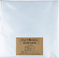 100 Clear Plastic LP Outer Sleeves 3 Mil. HIGH QUALITY Vinyl Record Album Covers picture