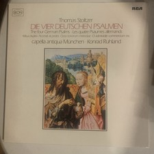 Capella Antiqua Munchen, Box Set(2), German Press, VG+, Vier Deutschen Psalmen picture