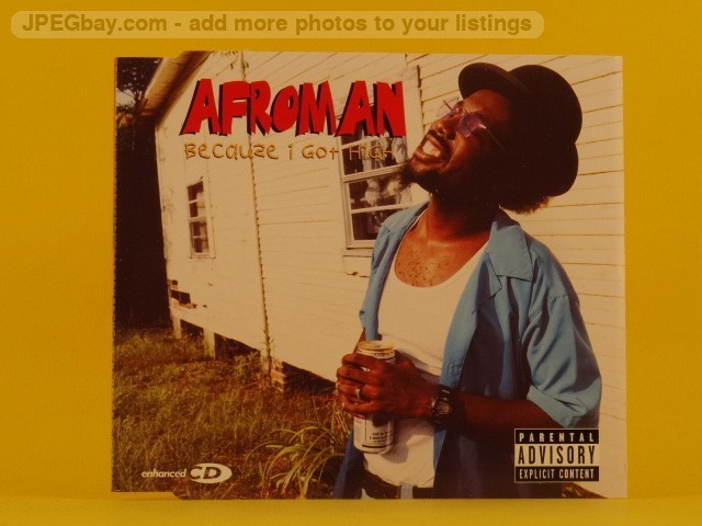 Afroman Because I Got High (L78) 4 Track CD Single including Picture Sleeve T-Bo