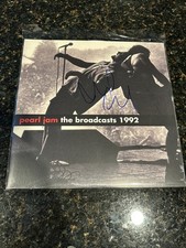Pearl Jam Broadcasts 1992 Live Import Clear & Red Splatter Signed Mike McCready picture