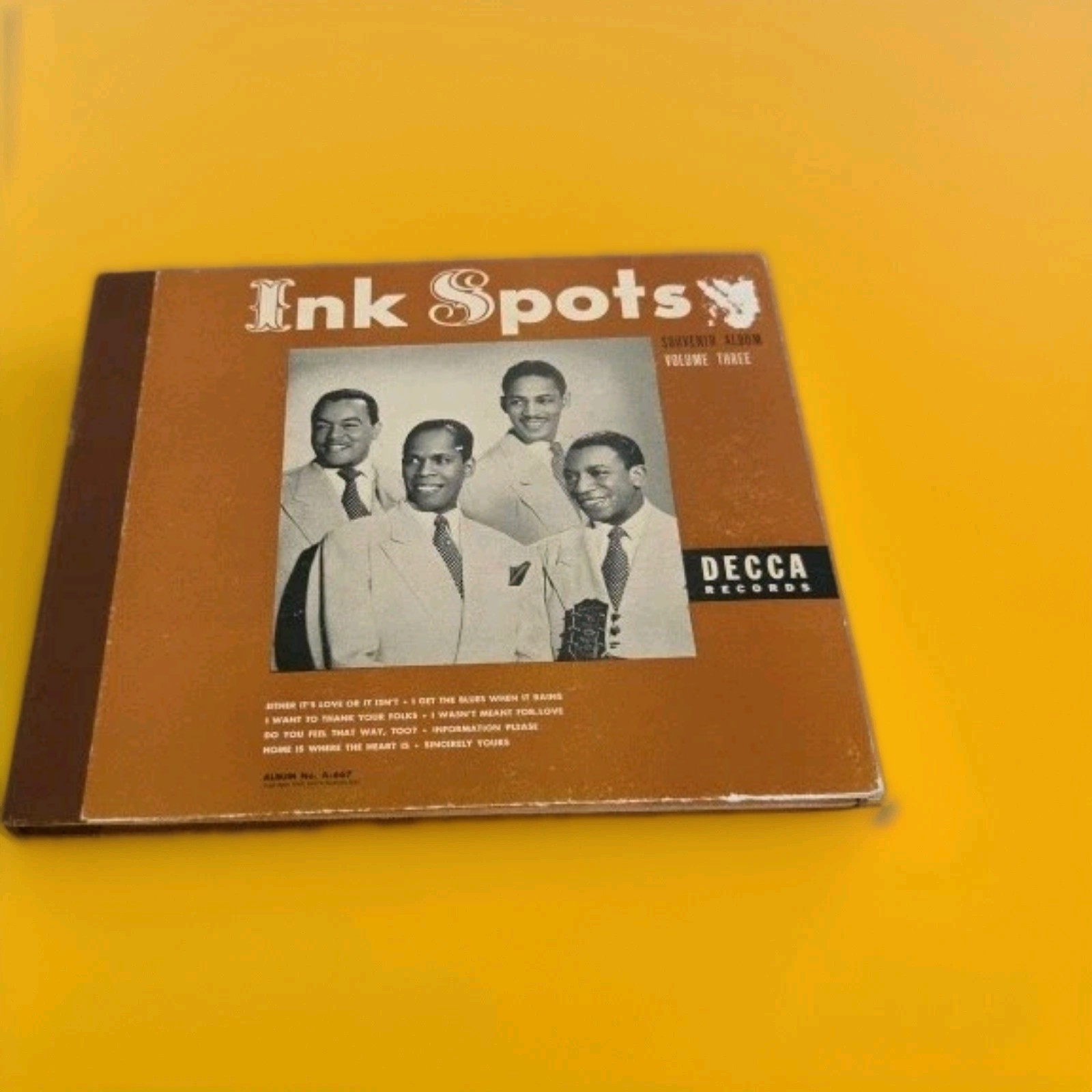 THE INK SPOTS Volume Three - 1948 Decca 4-78rpm Album 