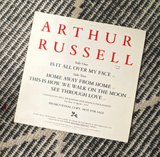Arthur Russell Is It All Over My Face Sleeping Bag 1986 SBX-27 Promo Vinyl picture