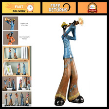 Vintage Jazz Trumpet Player Statue | Decorative Musician Figure for Home Decor, picture