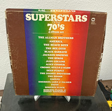 Superstars of the 70s 4 LP Box Set VG Vinyl/VG Box Classic Rock Compilation picture