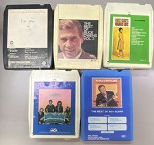 ⁠Lot of 5 Vintage Country 8-Track Tapes - Patsy Cline, Glen Campbell, Roy Clark picture
