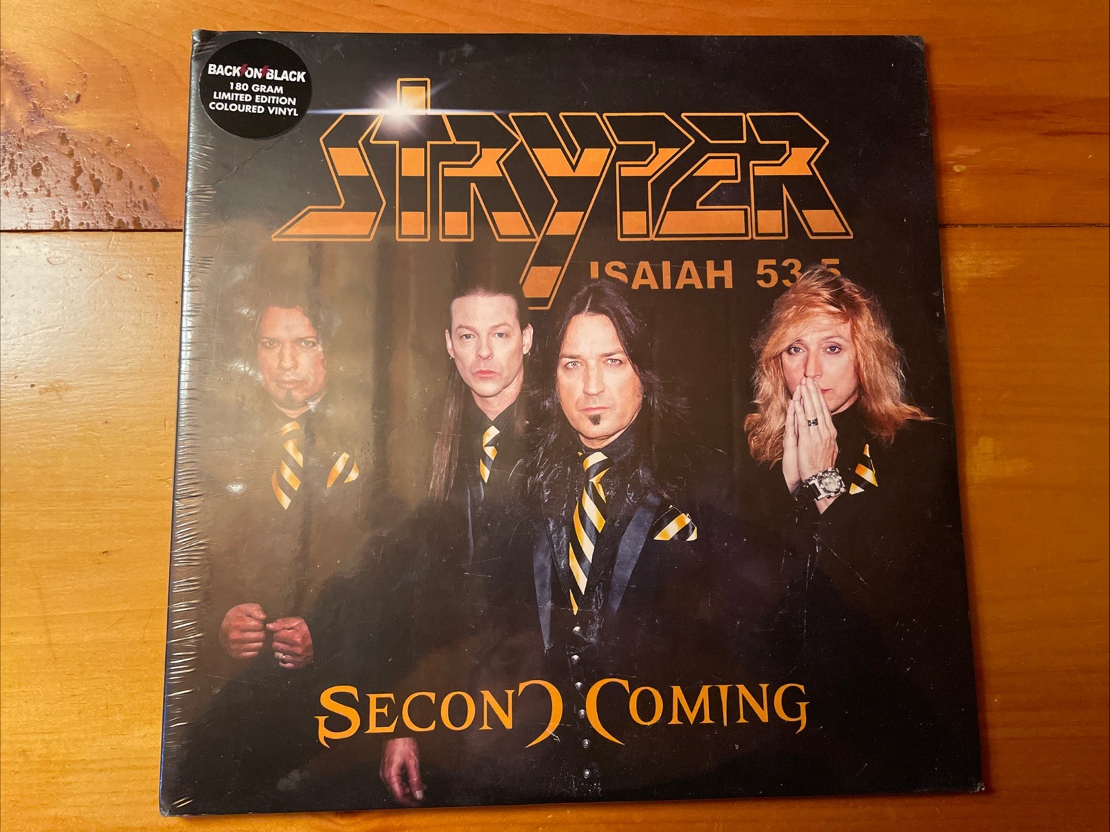 Stryper - Second Coming 2013 Back On Black RCV091LP Sealed Vinyl M Yellow