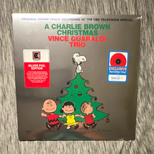 Vince Guaraldi Trio A Charlie Brown Christmas Red Glitter Vinyl LP Silver Foil picture