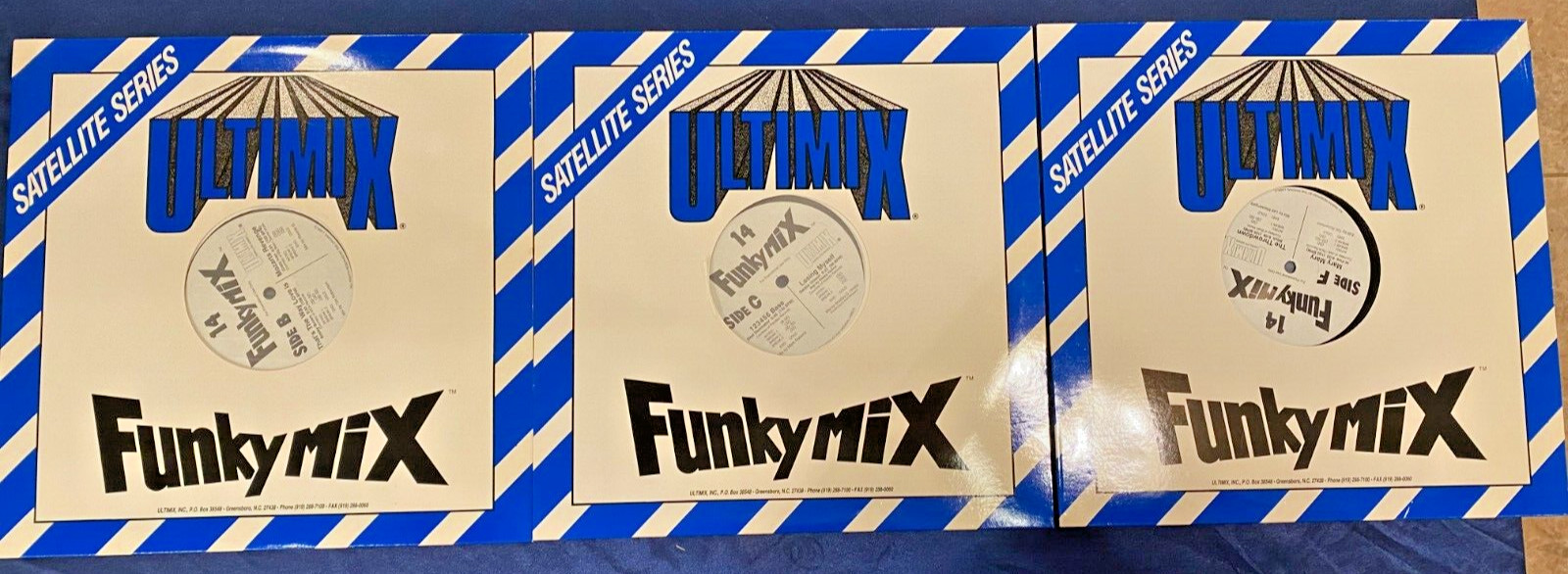 ULTIMIX Satellite Series FUNKY MIX 14 FULL SET. Vinyl Record Hip Hop Club Music
