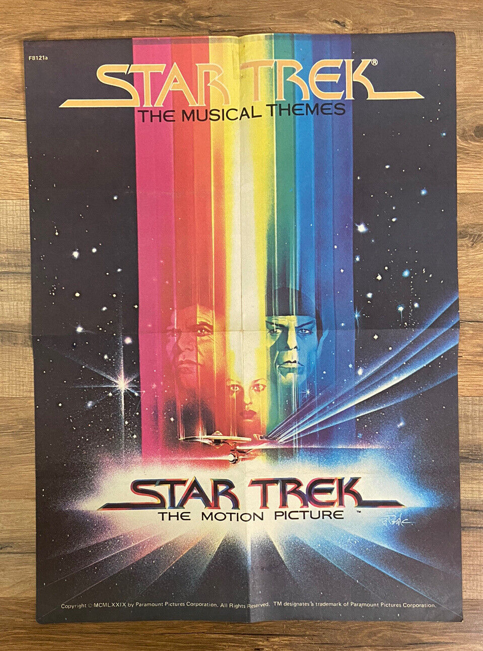 Star Trek The Musical Themes Motion Picture Paramount Poster Original VTG 22”x16