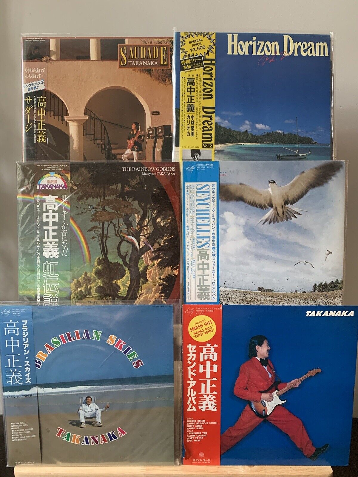 Masayoshi Takanaka - Lot of 6 vinyls -  Japan LP w/OBI