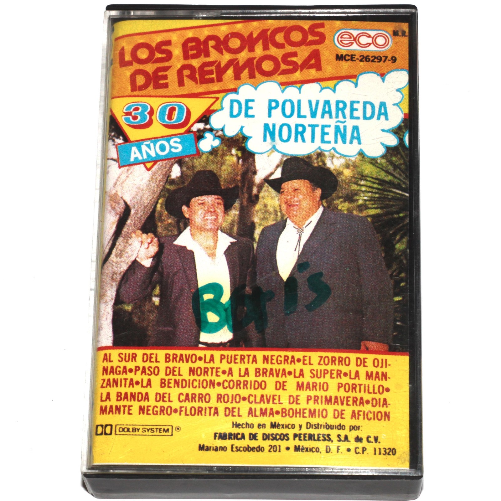 Los Broncos De Reynosa - 30 Años de Polvadera Norteña Cassette Tape PLAY TESTED