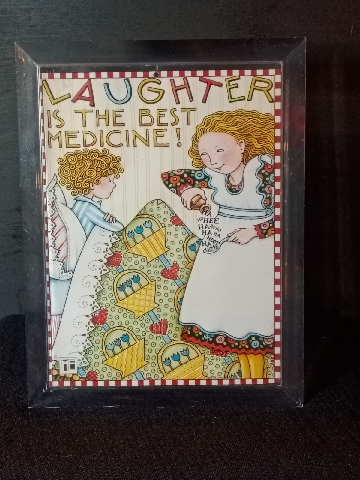 Vintage 1991 Musical Moments Lucite Frame Music Box 