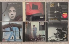 lot of 6 Billy Joel CDs- Glass Houses Piano Man Storm Front 52nd Street Stranger picture