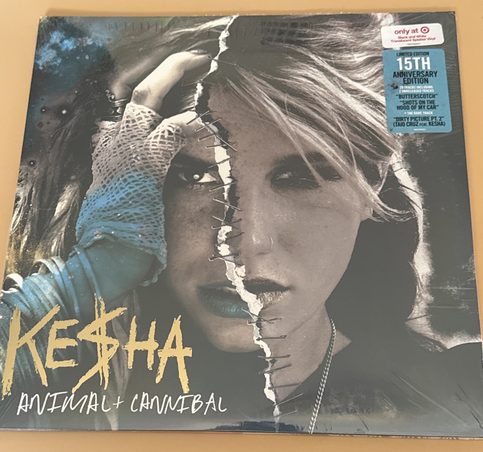 Kesha Ke$ha Animal + Cannibal Limited Black White Splatter Color Vinyl 2LP New