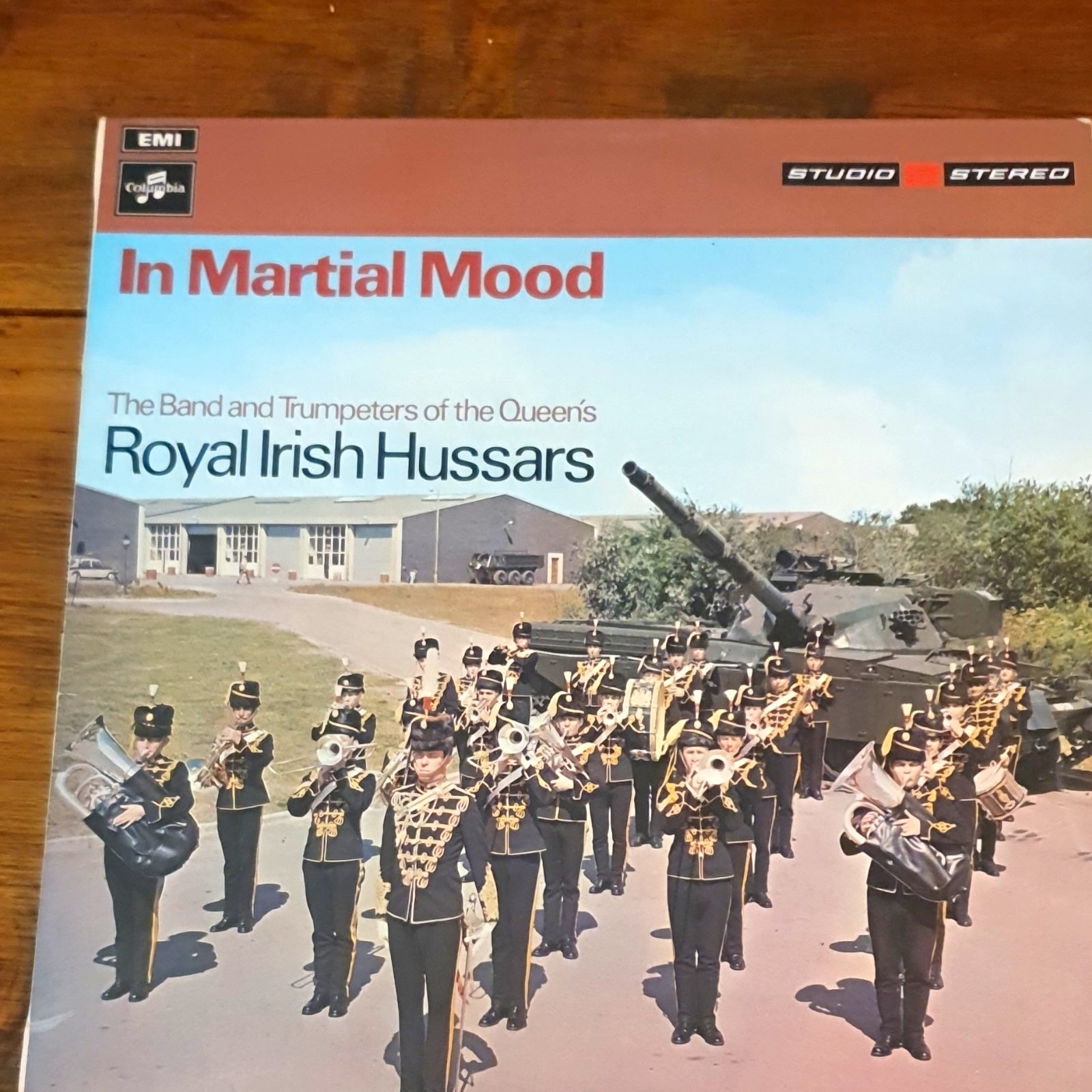 In Martial Mood - Queen's Royal Irish Hussars Band LP 12