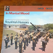 In Martial Mood - Queen's Royal Irish Hussars Band LP 12