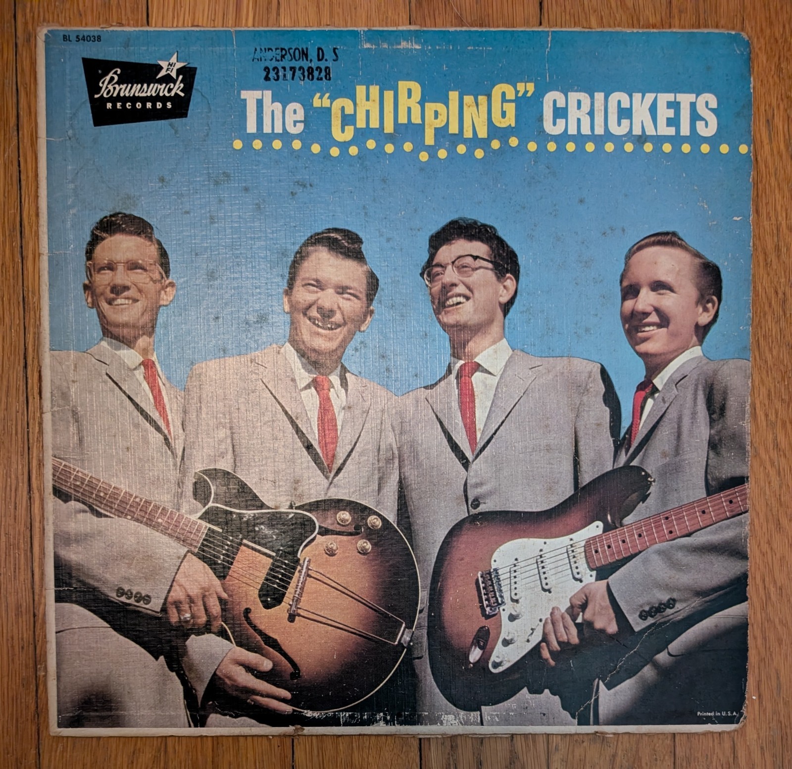 Buddy Holly The Chirping Crickets 1957 Brunswick BL 54038 Mono LP Play Tested