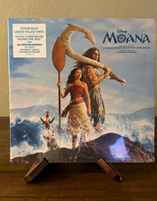 Disney Moana Live Action Soundtrack Ocean Blue Liquid Filled Vinyl LP Sealed picture