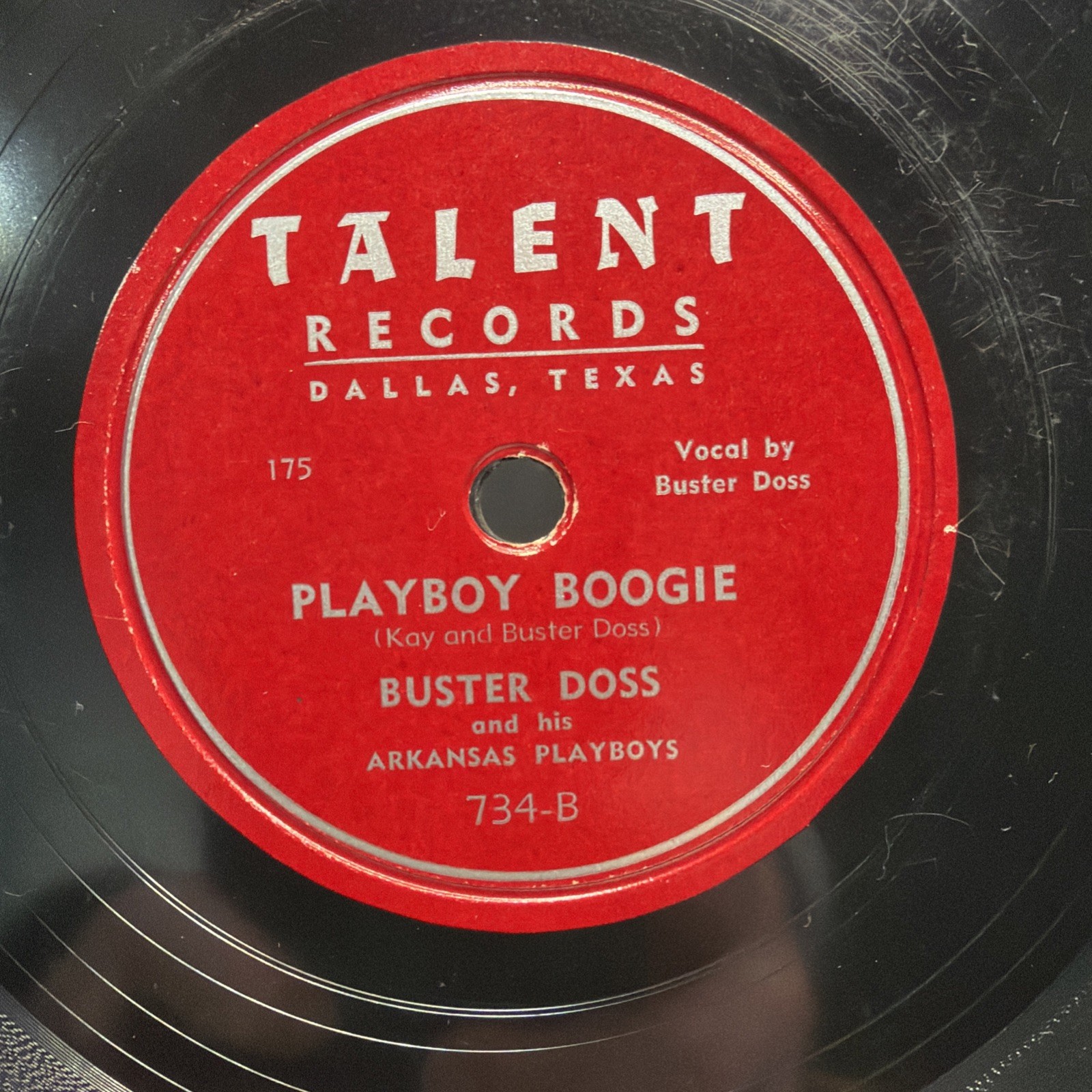 Buster Doss And His Arkansas Playboys – Let\'s Go Fishing / Playboy Boogie - VG+