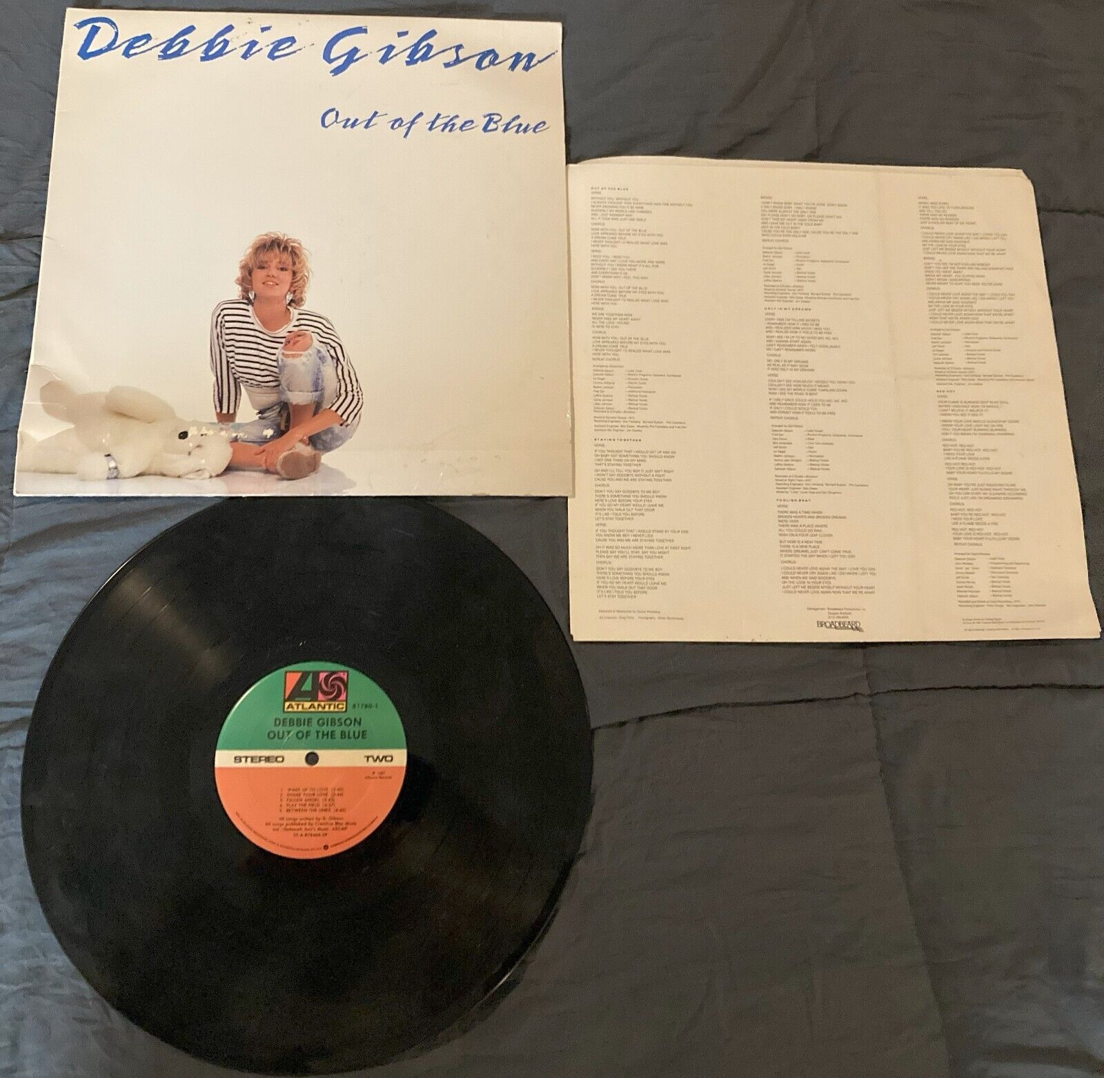 Debbie Gibson Lp Out Of The Blue On Atlantic