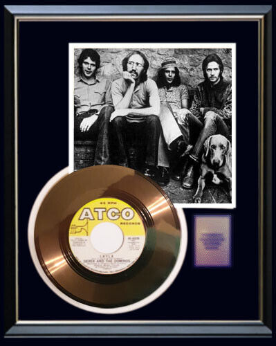 DEREK & DOMINOES LAYLA 45 RPM GOLD METALIZED RECORD RARE ERIC CLAPTON NON RIAA